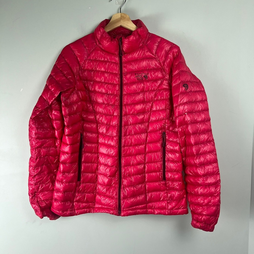 Mountain Hardwear Ghost Whisperer Down Puffer Jacket Pink Womens L Packable